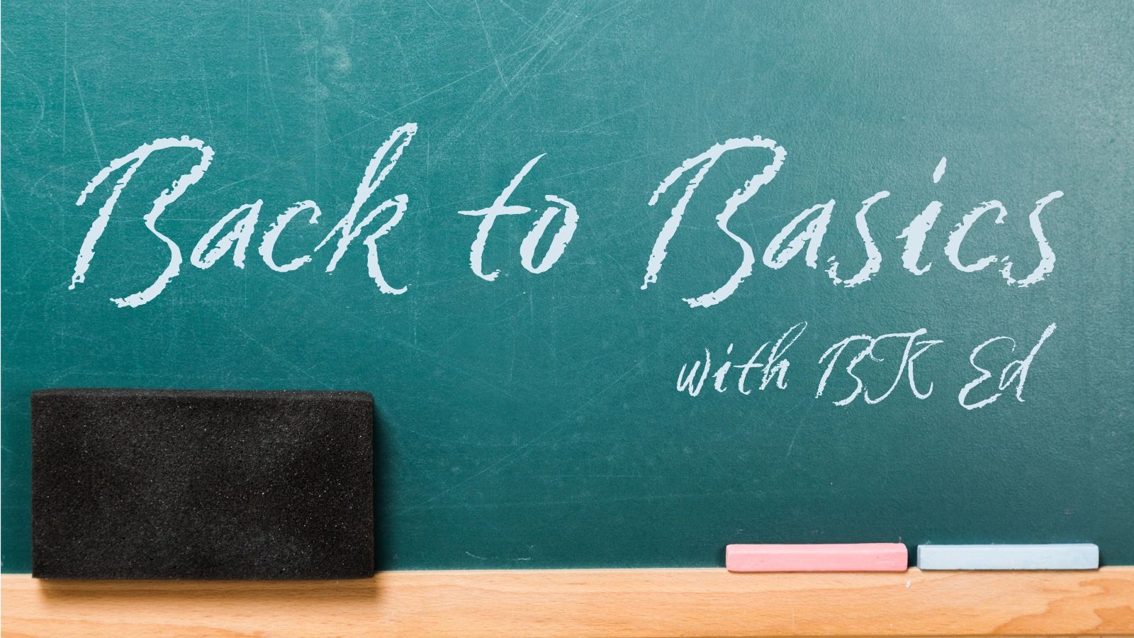 Going back to the basics 